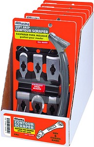 Allway Soft Grip Contour Scraper Set with 6 Blades