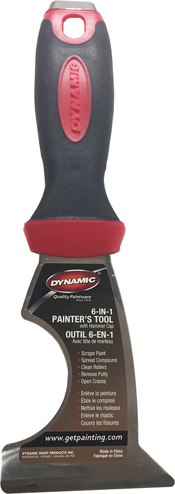 Dynamic 6-in-1 Ergonomic Hammer Cap Painters Knife