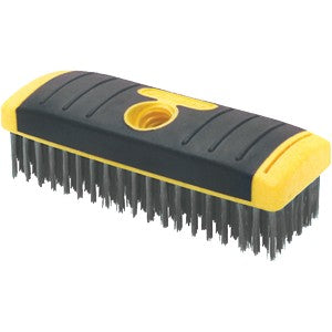 Allway 6 x 9 Row Carbon Steel Wire Brush with Soft Grip Handle