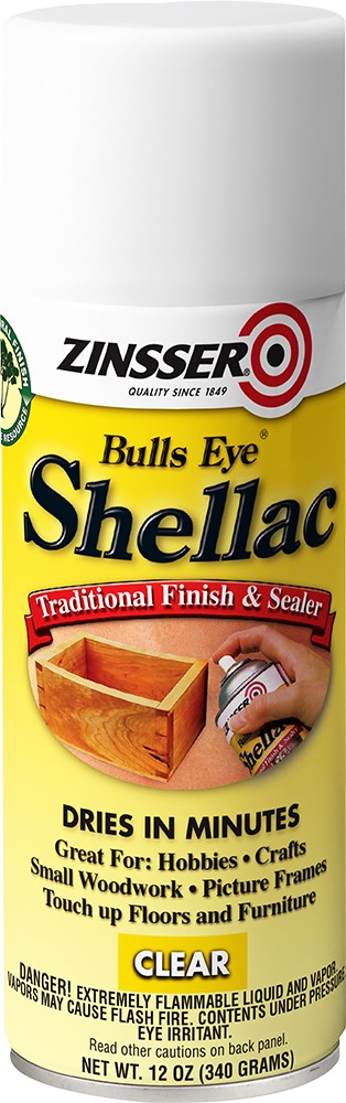 Zinsser 00408 12 oz. Bullseye Clear Shellac Spray