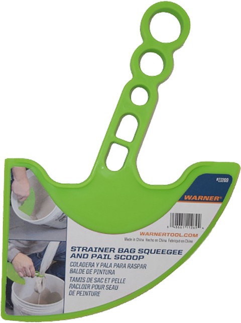 Warner Strainer Bag Squeegee and Pail Scoop