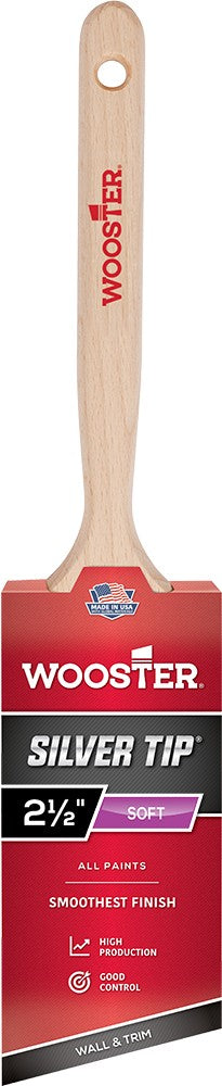 Wooster 2-1/2" Silver Tip Soft Angle Sash Paint Brush