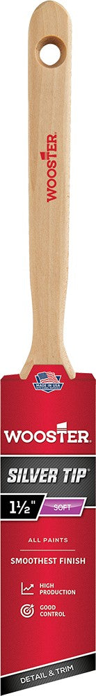 Wooster 1-1/2" Silver Tip Soft Angle Sash Paint Brush