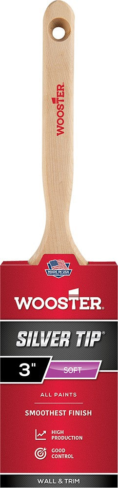 Wooster 3" Silver Tip Soft Flat Sash Paint Brush