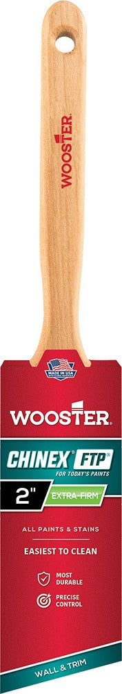 Wooster 2" Chinex FTP Extra Firm Angle Sash Paint Brush