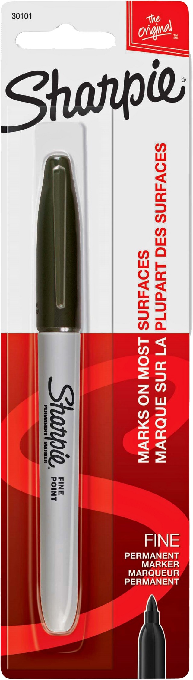 Sharpie 2131865 Black Fine Point Permanent Marker (Carded)