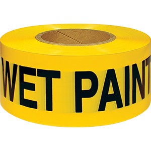 IPG 3" x 300' 2.5mil Yellow Wet Paint Tape