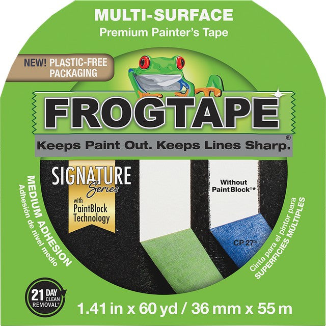 Shurtape 36mm x 55m (1.41" x 60yd) Green Frogtape Multi-Surface Painter's Tape