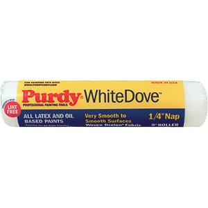 Purdy 9" x 1/4" Nap Woven Dralon Fabric White Dove Roller Cover