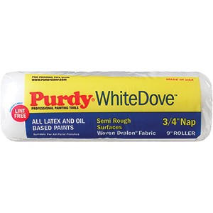 Purdy 9" x 3/4" Nap Woven Dralon Fabric White Dove Roller Cover