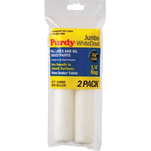 Purdy 6.5" Jumbo White Dove Roller Cover 1/4 Nap 2PK